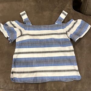 brand: lucky brand size: xsmall color: navy/royal blue/ white stripe
